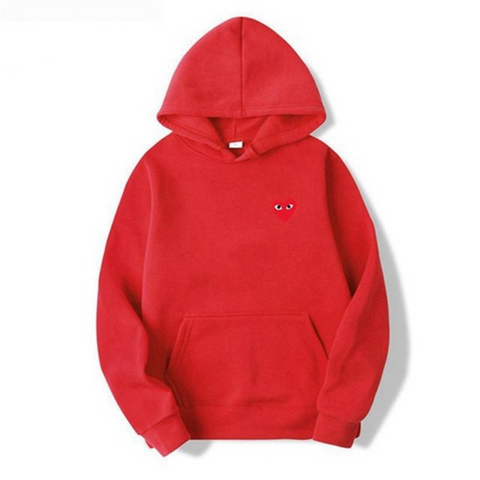 Hoodie met Geborduurd Hartdetail