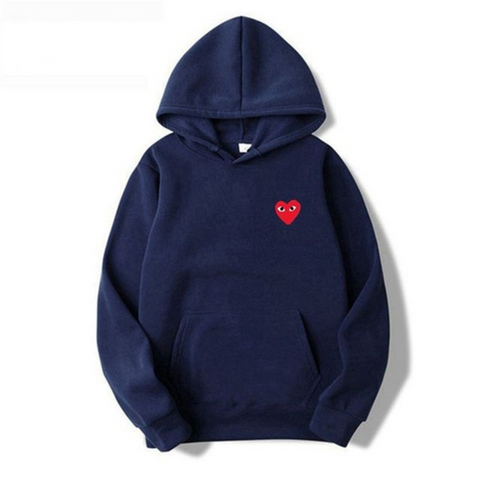 Hoodie met Geborduurd Hartdetail