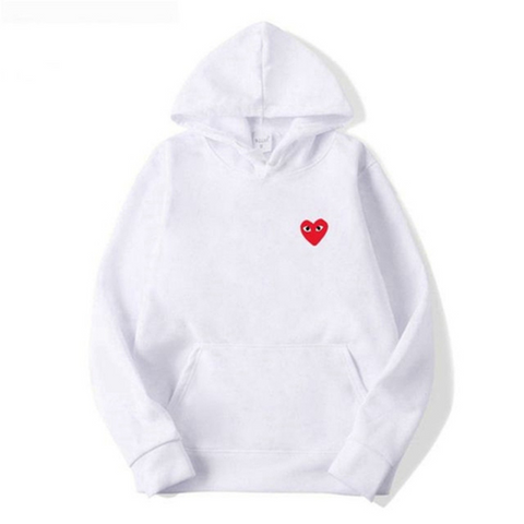 Hoodie met Geborduurd Hartdetail