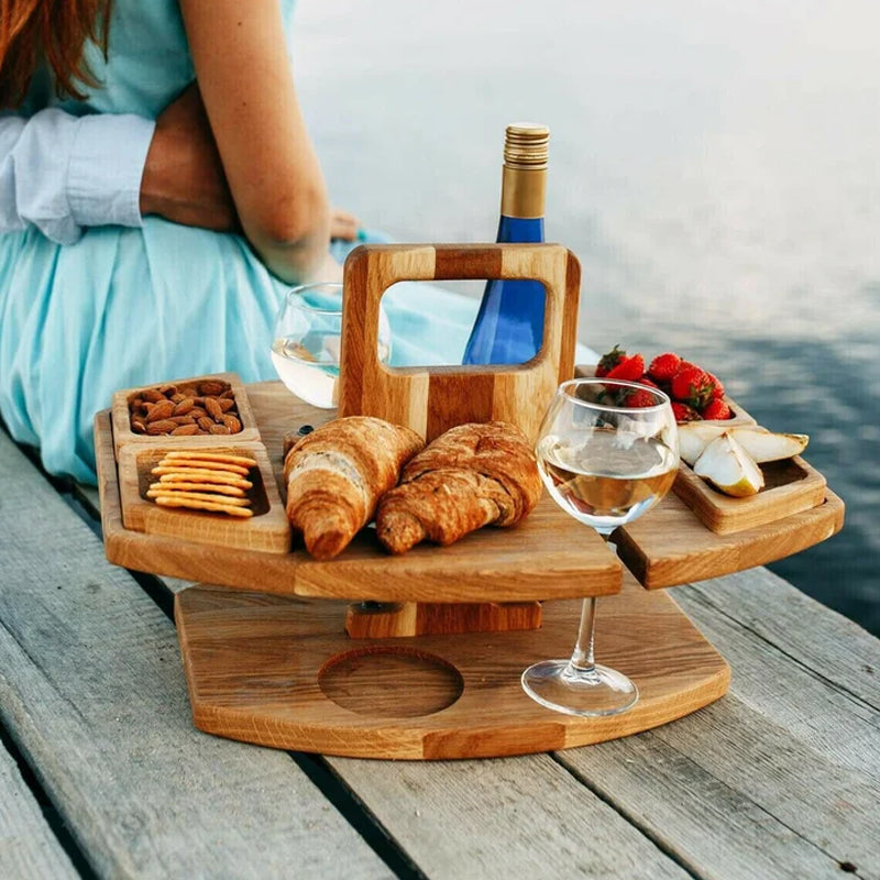 CheersTable – Houten Picknick- en Wijntafel