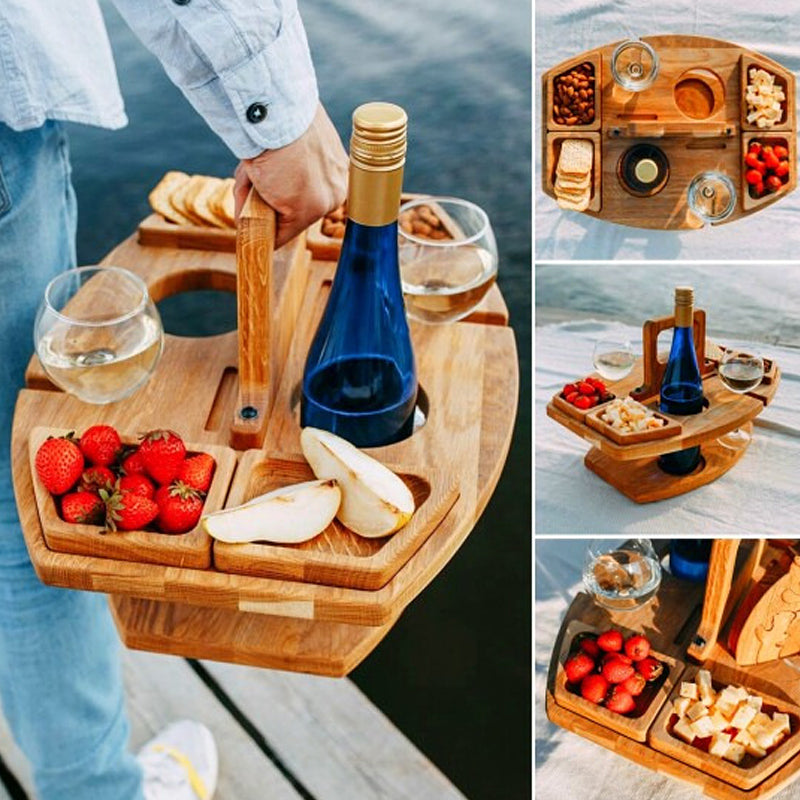 CheersTable – Houten Picknick- en Wijntafel