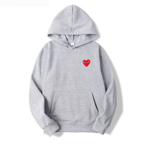 Hoodie met Geborduurd Hartdetail