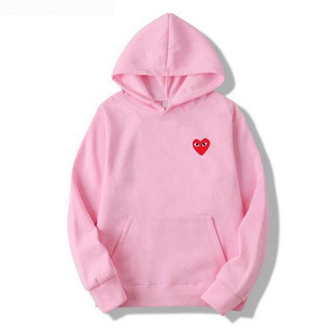 Hoodie met Geborduurd Hartdetail