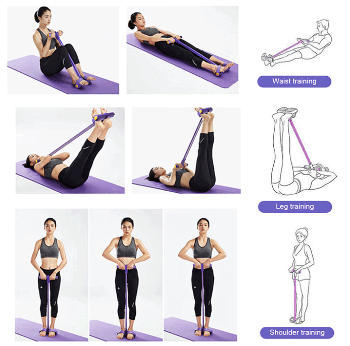 Multifunctioneel spantouw, weerstandsband voor full-body workouts