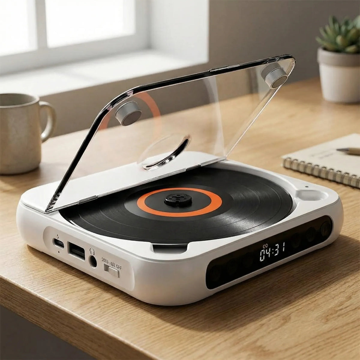 Compacte Draagbare Cd-Speler Met Bluetooth