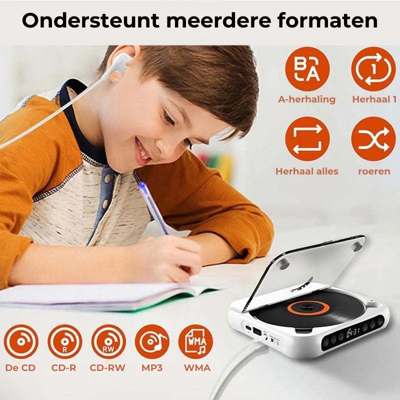 Compacte Draagbare Cd-Speler Met Bluetooth