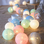 Decoratieve Lichtslinger Met Zachte Bolletjes