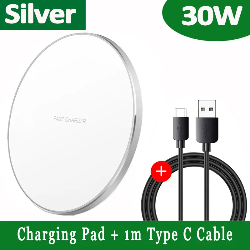 Snel Draadloos Oplaadpad Met USB-C Aansluiting