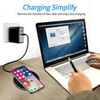 Snel Draadloos Oplaadpad Met USB-C Aansluiting