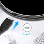 Snel Draadloos Oplaadpad Met USB-C Aansluiting