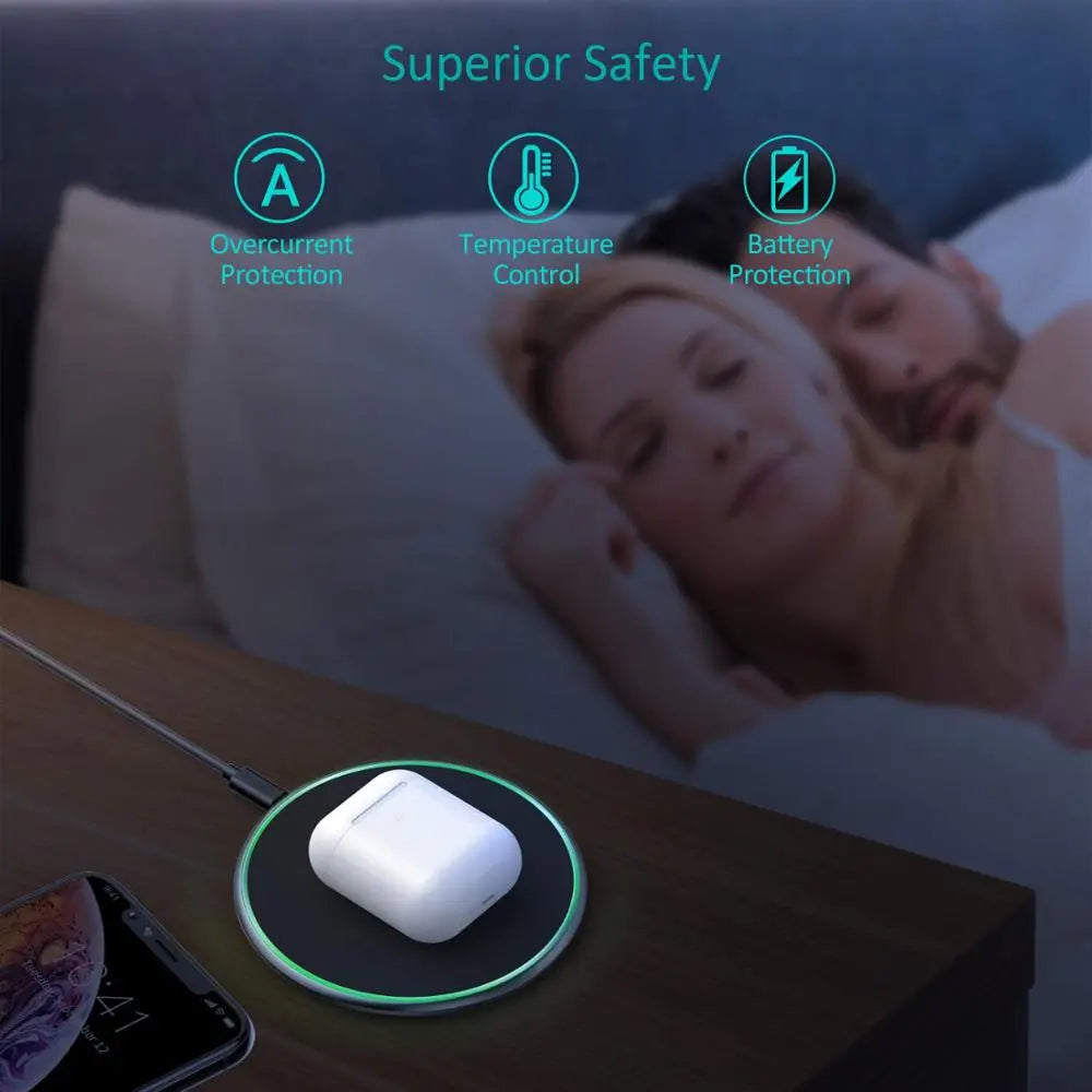 Snel Draadloos Oplaadpad Met USB-C Aansluiting