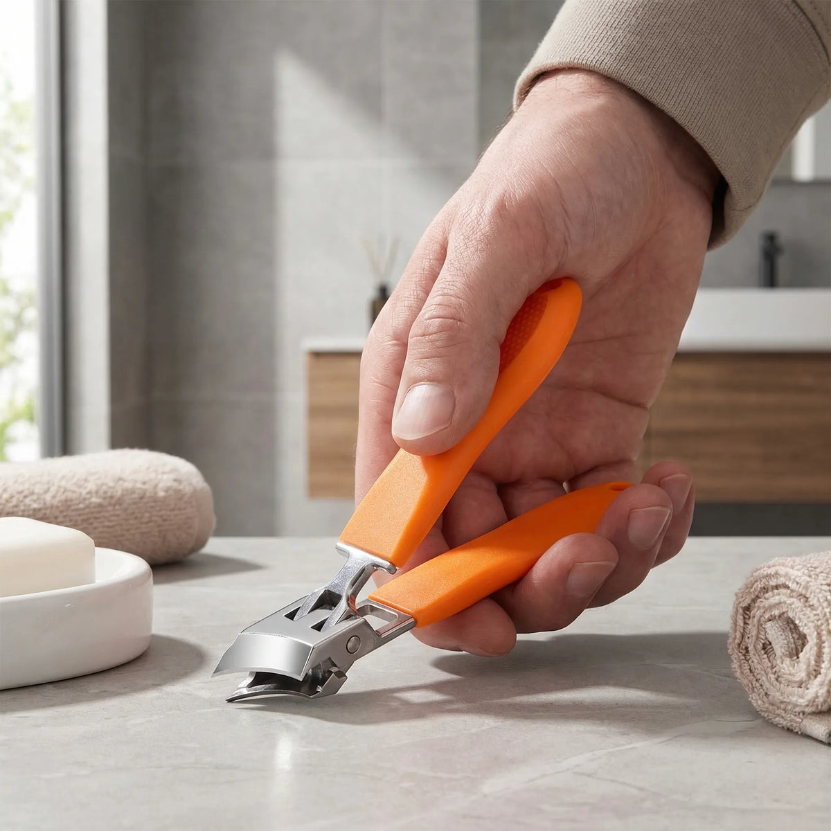 Stevige Nagelknipper Met Brede Opening