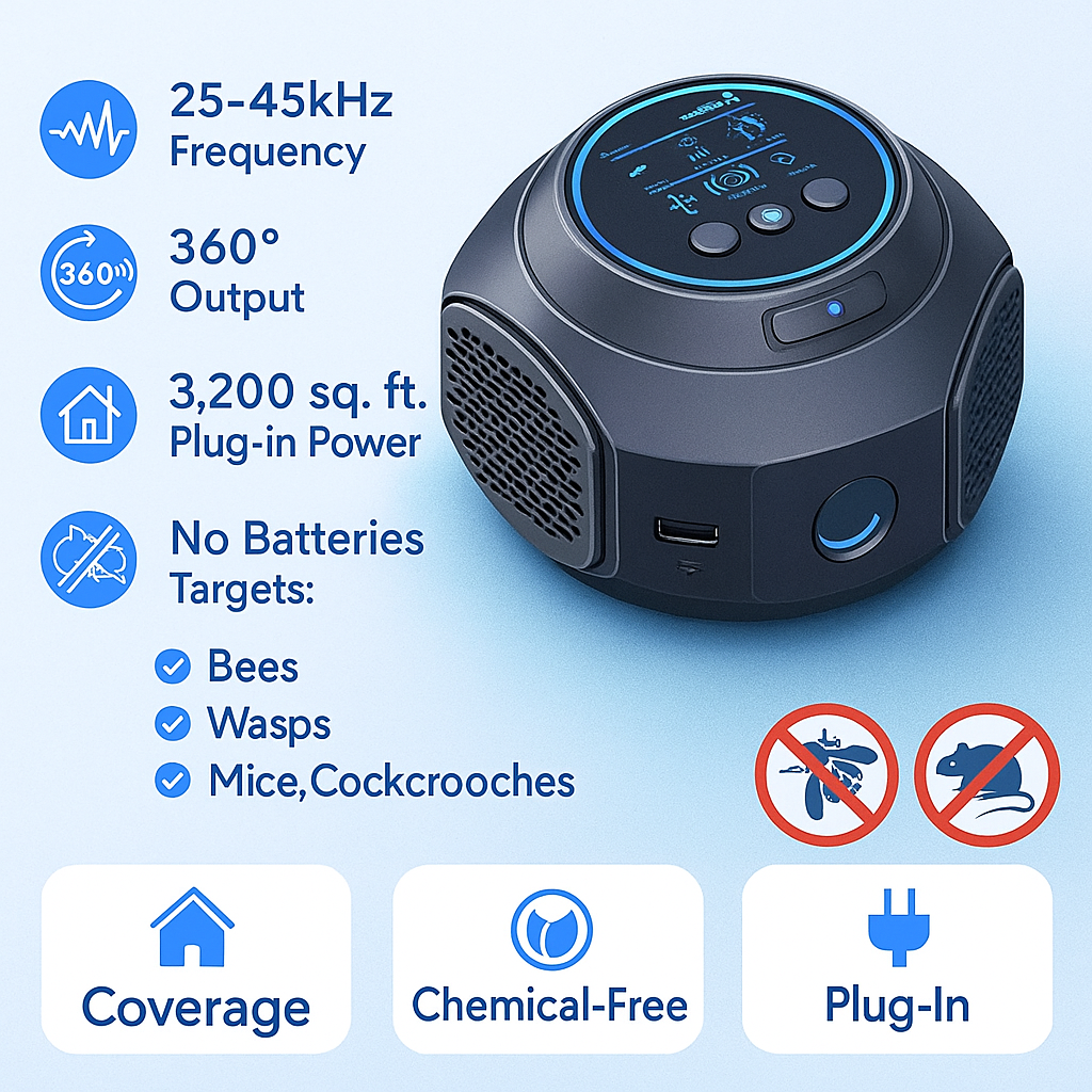 Ultrasoon Insectenwerend Apparaat Voor Thuis