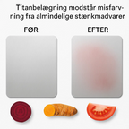 Titanium snijplank met antislipontwerp