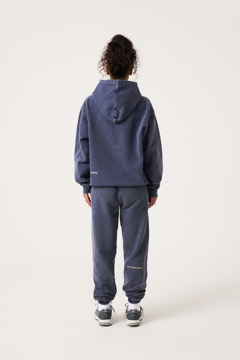 Donkerblauwe Hoodie met ‘Culture’ Print – Streetwear Stijl