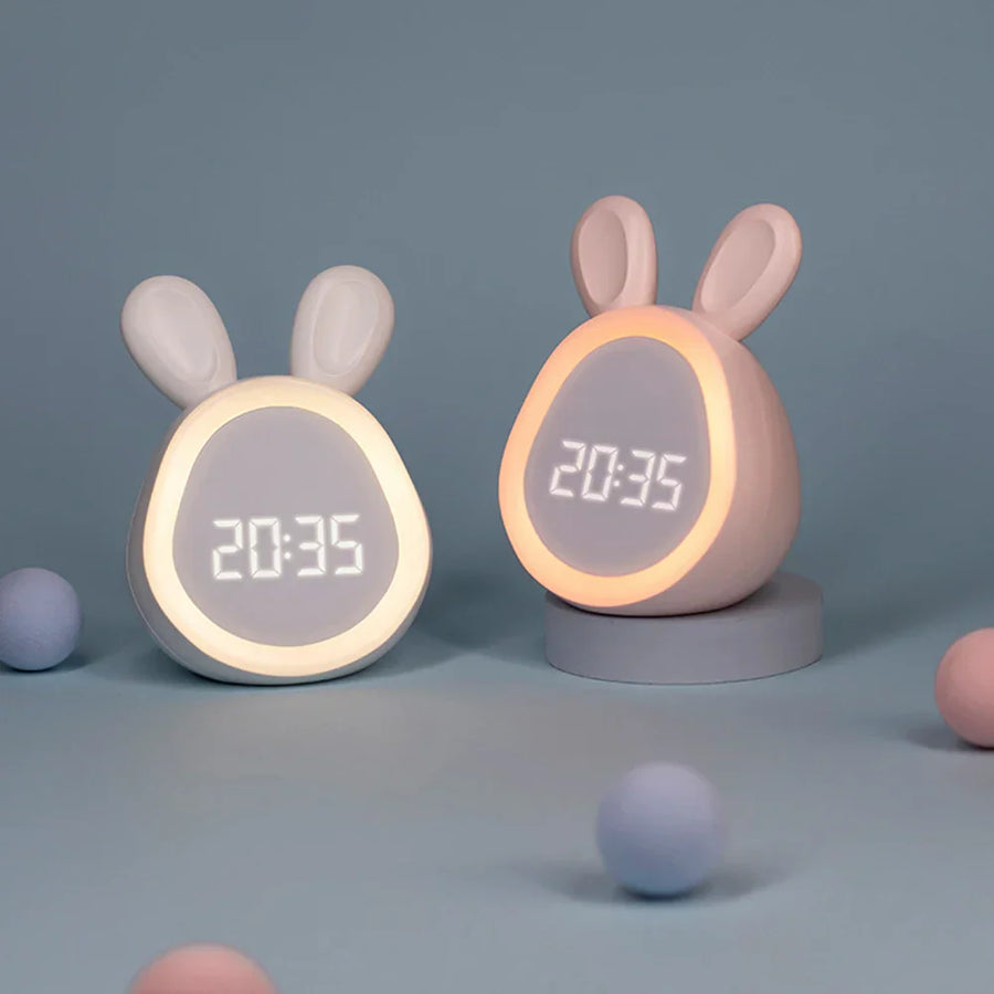 BunnyClock – Digitale Kinderwekker met Nachtlampje