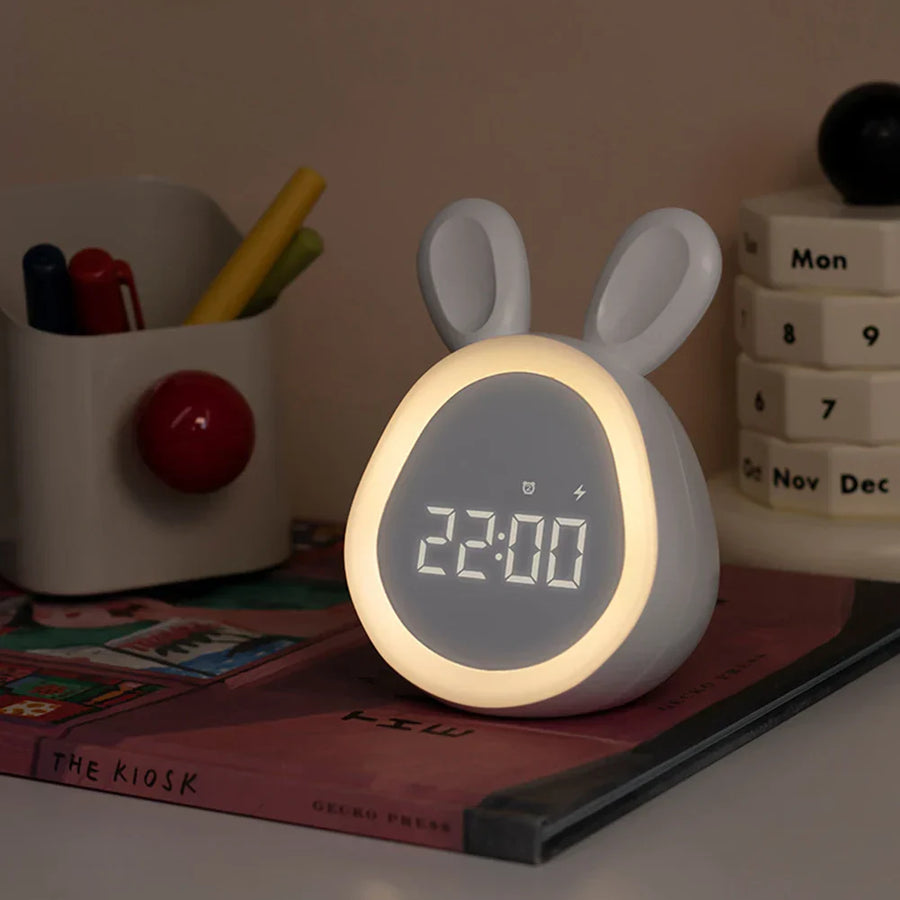 BunnyClock – Digitale Kinderwekker met Nachtlampje