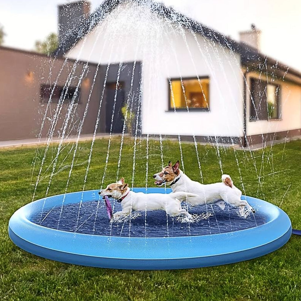 Hondensproeimat & Splash Pad - 100cm - Verfrissend Hondenzwembad